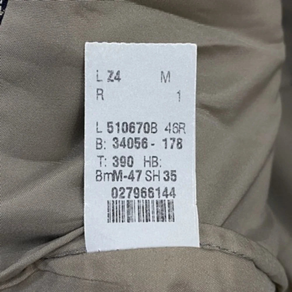 Lauren‎ Ralph Lauren Men's Wool Blazer 46R Brown Check Business Career